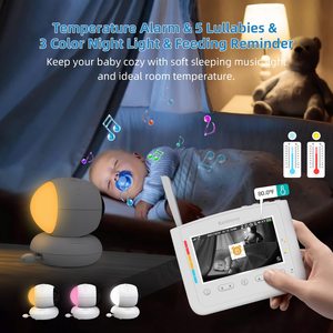 2.4G 5 pouces 1080P télécommande Sonix PTZ caméra babyfoon Audio bidirectionnel Vision nocturne Mode VOX vidéo de température moniteur pour bébé et animal de compagnie - Product Image 5