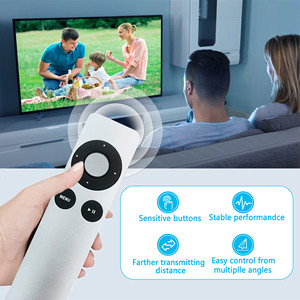 Télécommande pour <span class=keywords><strong>Apple</strong></span> <span class=keywords><strong>TV</strong></span> MC377LL/A 1/<span class=keywords><strong>2</strong></span>/3/4, A1294 A1218/MA711 A1378/MC572 A1427/MD199 A1625/MGY52/MLNC2 A1842/MQD22, Argent - Product Image 2