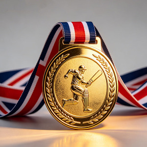 <span class=keywords><strong>Medallas</strong></span> Deportivas <span class=keywords><strong>de</strong></span> Cricket <span class=keywords><strong>de</strong></span> Metal con Logotipo Personalizado al por Mayor, <span class=keywords><strong>Trofeos</strong></span> <span class=keywords><strong>y</strong></span> <span class=keywords><strong>Medallas</strong></span> <span class=keywords><strong>de</strong></span> Cricket para Recuerdo - Product Image 1