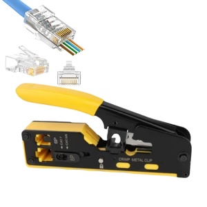 CAT5 Cat5e Cat6 RJ45 Ethernet RJ45 8P8C LAN Cable Red RJ45 Enchufe Ethernet RJ45 Herramienta RJ45 Paso a través del conector Cat6 - Product Image 1