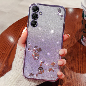 Casing ponsel mewah anti guncangan, casing ponsel mewah, anti guncangan, pelindung TPU elektroplating, casing ponsel cincin penopang gradien <span class=keywords><strong>Glitter</strong></span>, untuk Samsung Galaxy A16 A06 A05 A55 24FE - Product Image 4