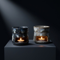 Diffuseurs de cire en céramique pour huiles essentielles, parfum bois de santal, pour spa, décoration intérieure et relaxation