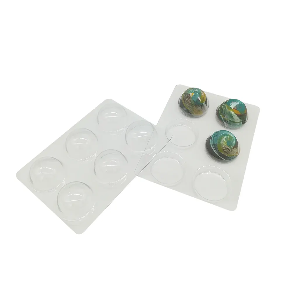 Transparent Clear Plastic Food Packaging Cavity Chocolate Insert Tray