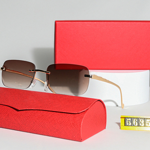2026 New Arrival Luxury Brand <b>Square</b> Designer <b>Sunglasses</b> Buffalo Horn Frames Uv400 Rimless <b>Sunglasses</b> - Product Image 1