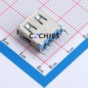 HC-USB3.0-L130-WJ USB Connector Through hole Component (THT) Connector Type-A USB 3.0 Female Through Hole - Product Image 2