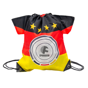 High Quality Custom Germany Flag Jersey Drawstring Sportpacks Sports Backpack for Promotions