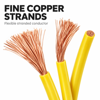 Câble en cuivre flexible BVR 4mm² 6mm² 10mm² isolé en PVC, fil monoconducteur pour la distribution d'énergie dans les bâtiments
