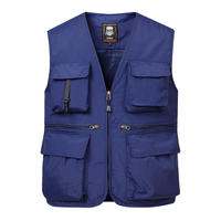 Veste de pêcheur, de photographe et de journaliste en polyester et coton, multi-poches, personnalisable avec logo, vente en gros, unisexe, tendance