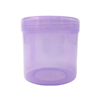 Fournisseur 100ml 160ml 250ml Récipient de pot de stockage de crème à vis en plastique PP de couleur personnalisée avec couvercle en plastique
