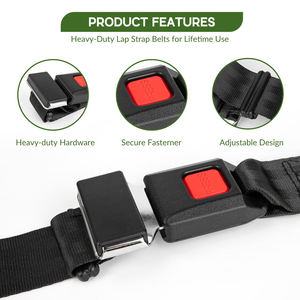 Ceintures de sécurité pour voiturettes de golf OEM en gros – Pack économique de 2 ceintures de sécurité de golf durables en polyester - Product Image 4