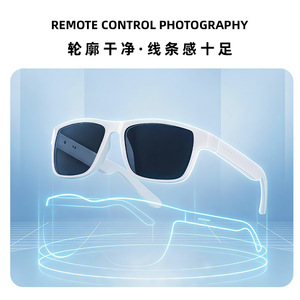 Smart <b>Glasses</b> A02 AI Translation Call Music Playback Sunglasses 5 Screen Size 38g - Product Image 2