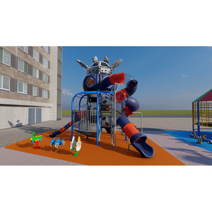 Juego de juegos al aire libre para niños, Tobogán de longitud personalizado - Product Image 3