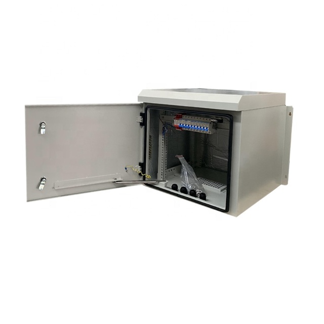 Langji IP65 Wall Mounting Small Size Outdoor Telecom Cabinet Network Enclosure Outdoor Waterproof Metal Tv Box