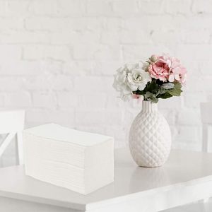 Confezione da 200 Tovaglioli di Carta a 3 Veli, Bianchi e Assorbenti, Ideali per Matrimoni, Feste, Eventi e Uso Quotidiano - Product Image 5