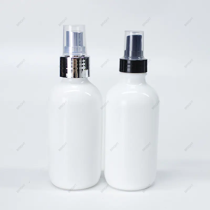 Pigmento branco vidro cosméticos frascos garrafas amostra grátis 30g 50g 100g vidro cosméticos frascos