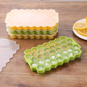 Molde de Silicona Creativo para Cubitos de Hielo con Tapa, 37 Compartimentos, para Refrigerador, Cubitos de Hielo <span class=keywords><strong>Caseros</strong></span> - Product Image 2