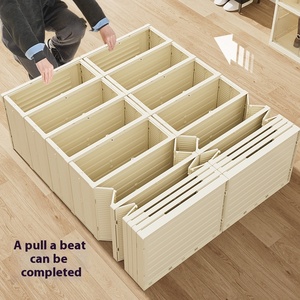 נעל מתקפלת נעל מתקפלת מדף שקוף קליטת dustproof אחסון משולבת מערכת ללא התקנה - Product Image 4