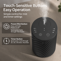 Petit diffuseur d'huiles essentielles aromatiques rechargeable de 20 ml pour la maison et la voiture