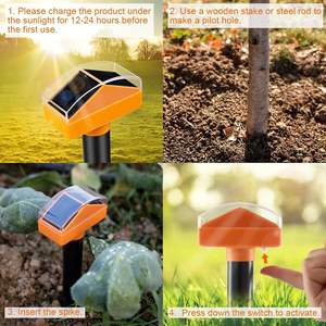 เครื่องไล่ตัวตุ่นด้วยพลังงานแสงอาทิตย์สำหรับป้องกันสวนกระรอกหนูและหนู - Product Image 3