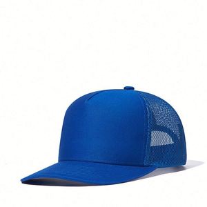 Gorra Trucker de Malla de Color Sólido con Logotipo de Marca Personalizado de Alta Calidad, Gorra SnapBack para Hombre y Mujer, Protección Solar para el Verano - Product Image 2