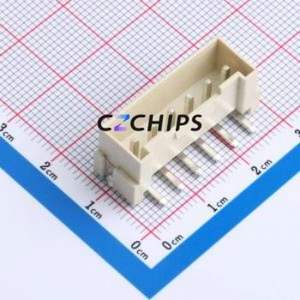 WAFER-VH396L-6A Wire-to-Board Pin Header SMD,P=3.96mm Connector 1x6P 3.96mm Vertical Mount VH - Product Image 1