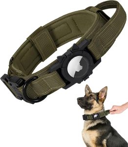 Wasserdichtes Anti-Verlust-Hundehalsband aus Nylon mit Integriertem Airtag-Halter, Robustes Air Tag GPS-Ortungs-Hundehalsband - Product Image 2