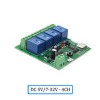 Module de relais intelligent pour maison connectée ESP8266 WIFI 12V 5V 24V, commande à distance par application mobile, interrupteur, module de relais pour serrure de porte