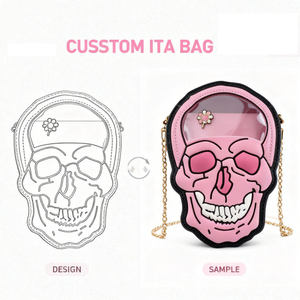 Custom Shape Ita Bag <b>Backpack</b> Multi Clear Windows Anime <b>Pins</b> Badges Display Cute Cartoon Face Designer Ladies Handbags - Product Image 2