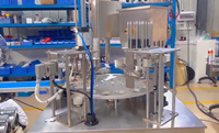 Machine automatique de remplissage de gobelets et de scellage de films préformés/enroulés 2 en 1 pour granulés/popcorn/farine de maïs
