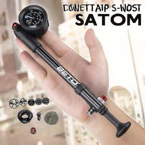 Mini Bomba de Ar de Alta Pressão 300PSI para Bicicleta com Alavanca e Manômetro, Válvula de Inflador de Ar para Suspensão Traseira de Bicicleta - Product Image 3