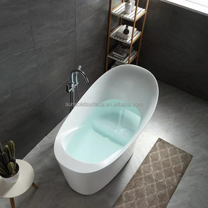 Baignoire autoportante moderne en surface solide mate, fabrication OEM/ODM avec 15 ans d'expérience, excellent prix - Product Image 5