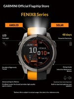 Montre de sport multifonctionnelle personnalisable Garmin Fenix 8 pour l'extérieur, garantie nationale, surveillance de la fréquence cardiaque, acier inoxydable, fitness