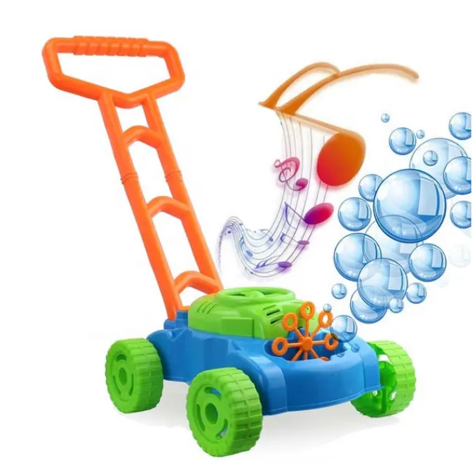 Bambini elettronici di spinta a mano bolla Bolla auto Lawn Mower Giocattolo All'aperto Girello Spinta Giocattoli per I Bambini di Estate del Regalo del Giocattolo per I Bambini