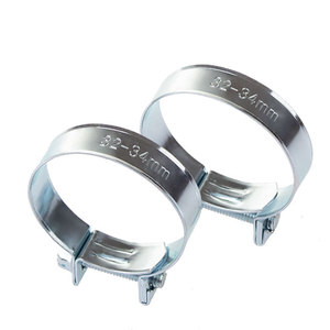 Abrazadera de manguera pequeña de 32-34 mm, abrazadera de tubo de acero al carbono con revestimiento de zinc para uso industrial general - Product Image 1