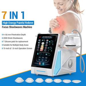 Nueva Máquina de Terapia de Ondas de Choque Electromagnéticas de 7 Cabezales con Pulsos Fuertes para Alivio del Dolor y Masaje Muscular 2025 - Product Image 1