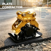 Compacteur à plaque vibrante hydraulique haute performance certifié CE pour le compactage du béton en tranchées