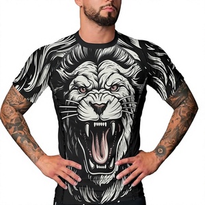 Camiseta Deportiva de Compresión Unisex Personalizada con Estampado Digital, Tela de Spandex/Poliéster, Ligera, de Secado Rápido, Corte Ajustado, OEM - Product Image 6