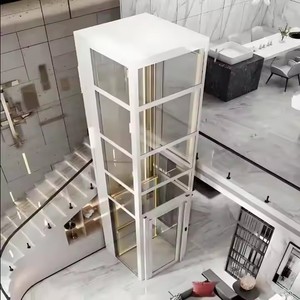 Ascenseur résidentiel haut de gamme pour villas avec entraînement AC sans engrenages pour petites maisons individuelles, design contemporain - Product Image 3