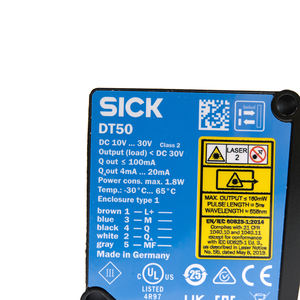 Sensores de Distancia Láser Originales con Codificador SICK DT50-P1113, Sensores Industriales con Codificador para Automatización de Fábrica - Product Image 2