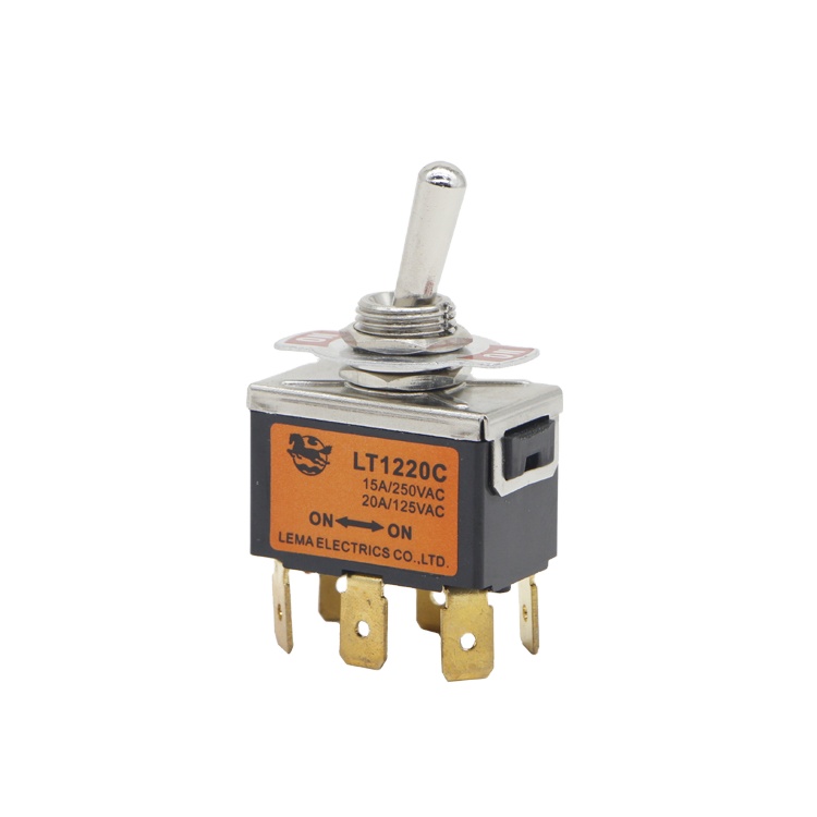 Interruttore A Levetta 12V ON-OFF - Pannello In Alluminio Per Auto, Barca, Camion