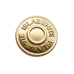 Boutons à rivets métalliques populaires pour jeans, accessoires de denim de créateur, boutons-<span class=keywords><strong>pression</strong></span> pour pantalons homme - Product Image 1