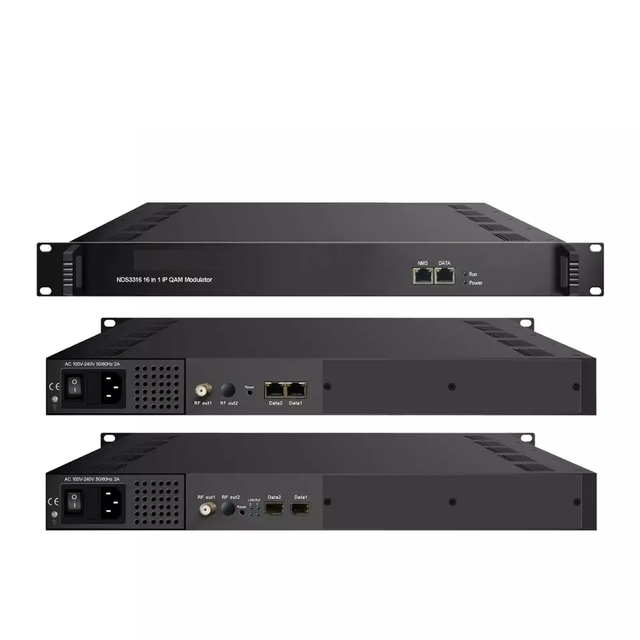 16 in 1 IP QAM Modulator IP Input and RF Output DVB-C Modulator