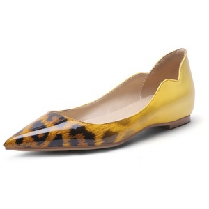 New Style Women <b>Flats</b> <b>Pointed</b> <b>Toe</b> <b>Flats</b> Pumps Gradient Leopard Patchwork Loafers Walking Dress Office Comfortable <b>Flats</b> - Product Image 1