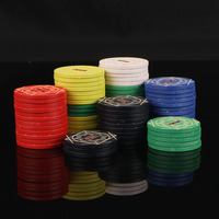 Vente en gros de jetons en céramique de casino personnalisés de haute qualité jetons de poker 10 grammes nouveau design de jetons en céramique pour jeu de société Texas Hold'em