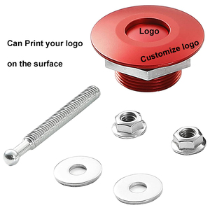 Kit de crochet de verrouillage de goupille de verrouillage à dégagement rapide du couvercle du capot moteur 25/30/32/45mm bouton de verrouillage à vis 22mm goupilles de bouton poussoir de capot de voiture - Product Image 4