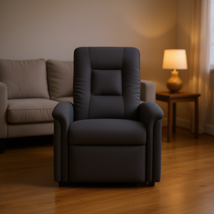 Sillón Reclinable de Masaje de Tela Gris Oscuro, Masaje Corporal Completo, Enchufable, para Uso Doméstico - Product Image 2