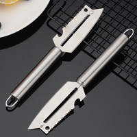 Logo personnalisable Outils de cuisine à domicile Couteau d'office en acier inoxydable Râpe à éplucher en acier au carbone et rabot à écailles de poisson