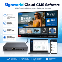 Lecteur multimédia numérique AIOT-133SE-1 Android 10 1 Go + 16 Go 4K UHD pour affichage dynamique avec CMS Signworld préinstallé