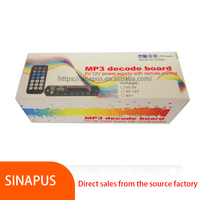 Amplificador de audio para coche sin pérdidas de 5V/12V con circuito decodificador BT 5,0 modificado para decodificación de MP3 blanco y negro