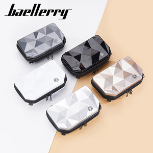 Baellerry Women's Makeup Bag <b>Mini</b> Diamond Pattern Shoulder Crossbody Bag <b>PC</b> Waterproof Wear Resistant Storage Bag - Product Image 4